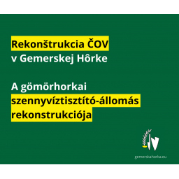 Rekonštrukcia ČOV v Gemerskej Hôrke