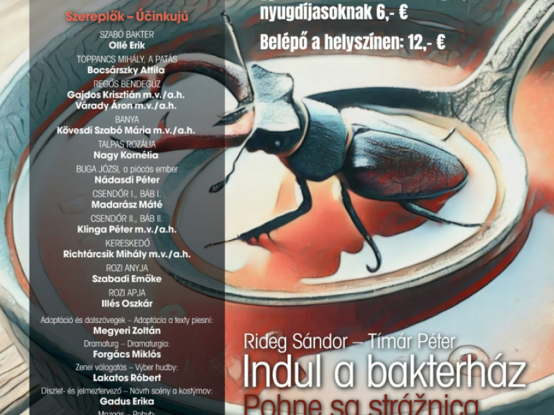 Aktuality / Thália színház: Indul a bakterház 