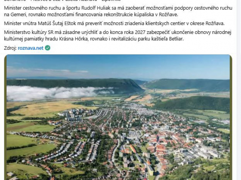 Aktuality / Vláda SR poskytne 35 tisíc eur na rekonštrukciu kúpa