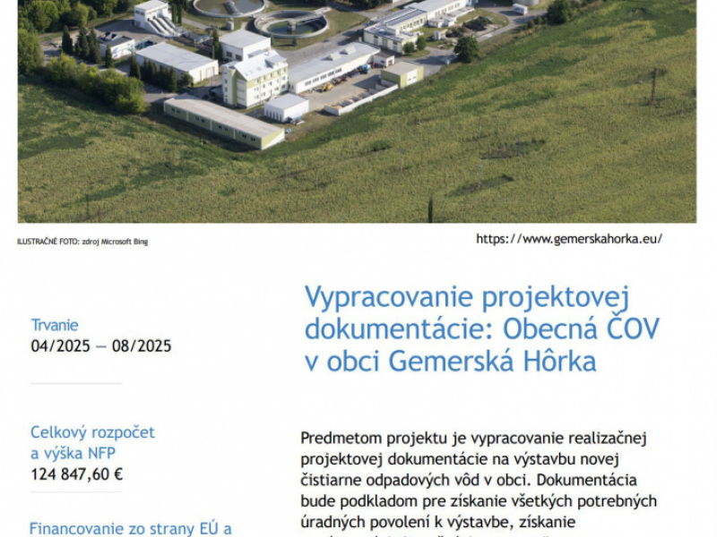 Aktuálne prebiehajúce projekty