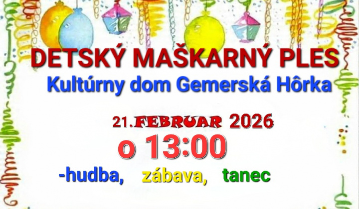 1. fotografia fotogalérie Aktuality / Karnevalový maškarný ples 21.02.2026 - foto