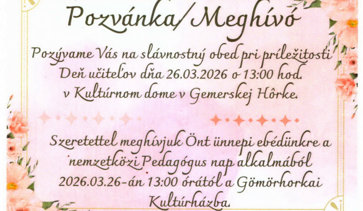 12. fotografia fotogalérie Aktuality / Deň učiteľov 2026 - foto