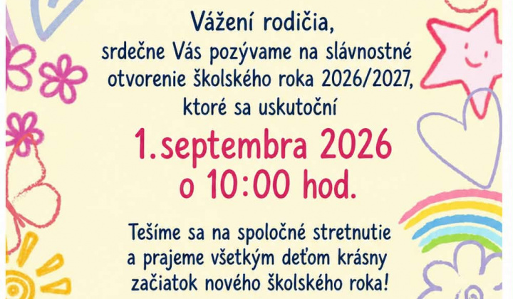 1. fotografia fotogalérie Aktuality / Otvorenie školského roka 2026-27 - foto