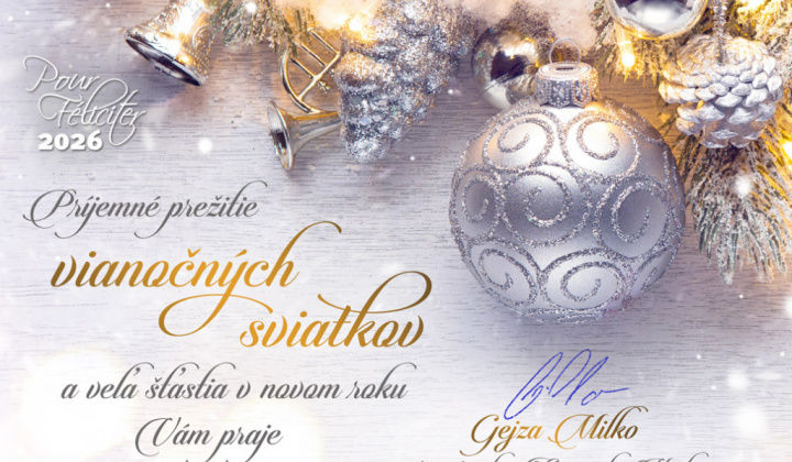 1. fotografia fotogalérie Aktuality / Vianočný a novoročný pozdrav starostu