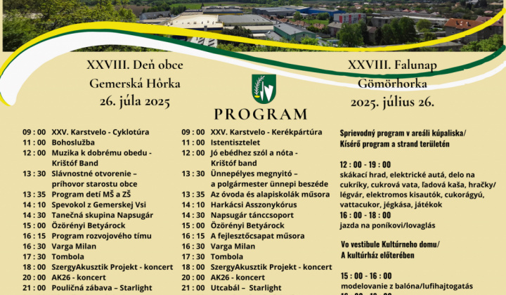 1. fotografia fotogalérie Aktuality / Deň obce Gemerská Hôrka - 2025 - Falunap Gömörhorka
