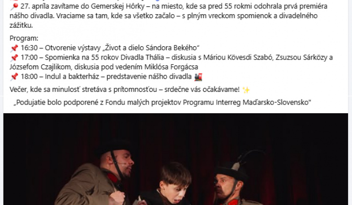 8. fotografia fotogalérie Aktuality / Thália színház: Indul a bakterház 