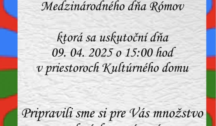 1. fotografia fotogalérie Aktuality / Medzinárodný deň Rómov