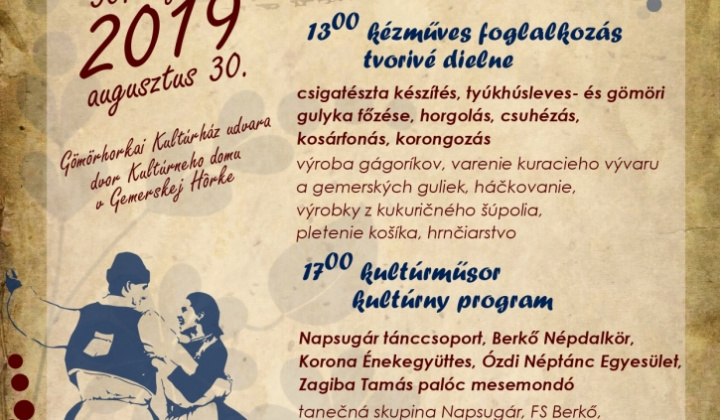 1. fotografia fotogalérie Podujatia v migroregióne / Gemerské tradície a zvyky - plagát