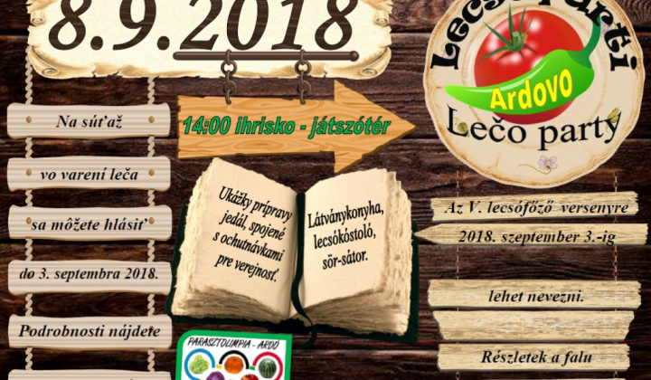 1. fotografia fotogalérie Podujatia v migroregióne / Lečo party v Ardove