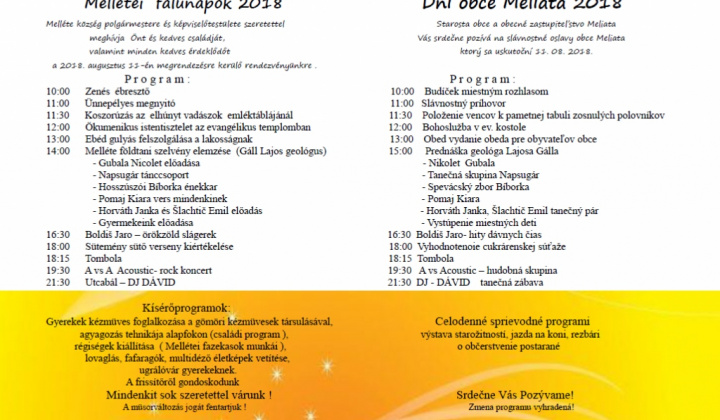 1. fotografia fotogalérie Podujatia v migroregióne / Dni obce Meliata