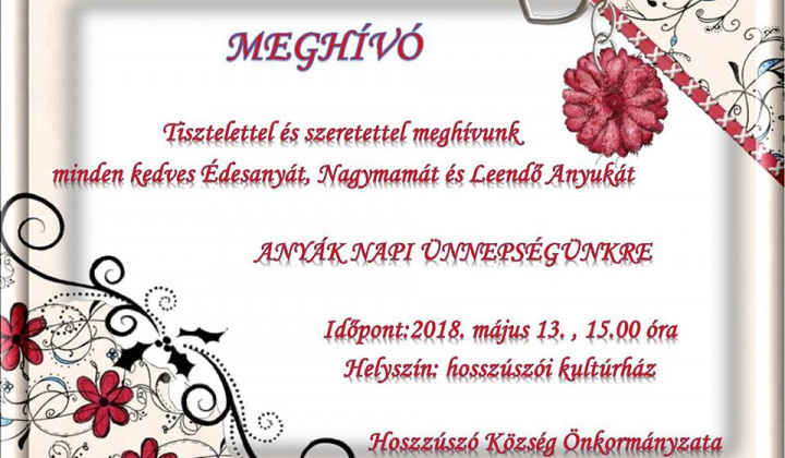 1. fotografia fotogalérie Podujatia v migroregióne / Deň matiek v Dlhej Vsi