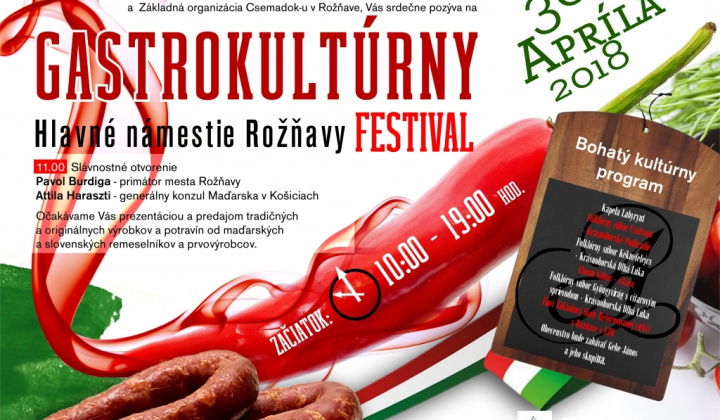 1. fotografia fotogalérie Podujatia v migroregióne / Gastrokultúrny festival v Rožňave
