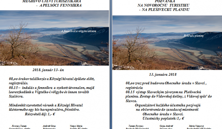 1. fotografia fotogalérie Podujatia v migroregióne / Novoročný výstup na Plešiveckú planin