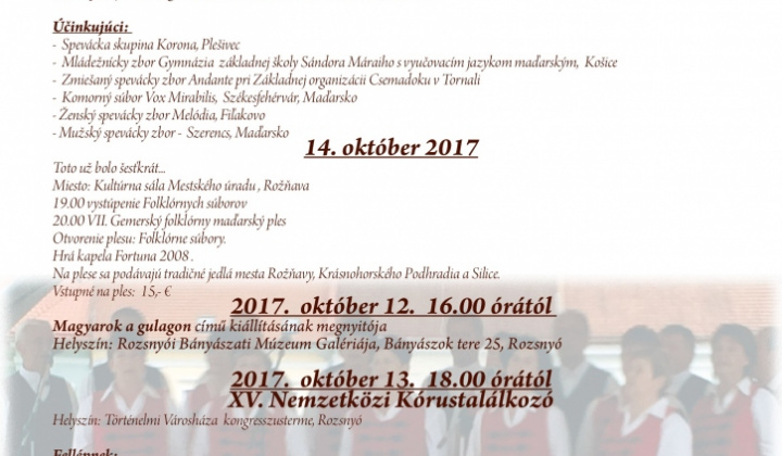 2. fotografia fotogalérie Podujatia v migroregióne / XIII. Gemerské kultúrne dni