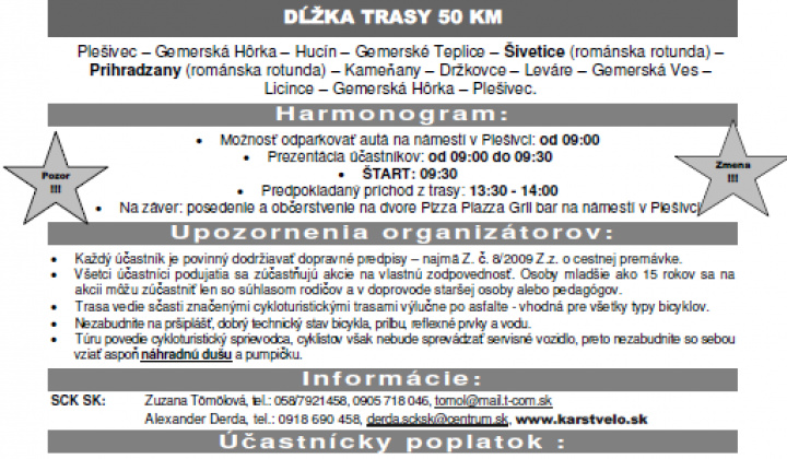 1. fotografia fotogalérie Podujatia v migroregióne / XVII. ZLATÝ KRAS - cyklotúra