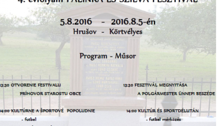 1. fotografia fotogalérie Podujatia v migroregióne / 4. Festival pálenky a sliviek v Hrušo
