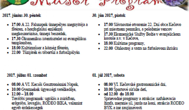 1. fotografia fotogalérie Podujatia v migroregióne / Dni obce Kečovo