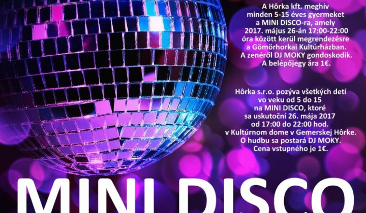 1. fotografia fotogalérie Podujatia v migroregióne / MINI DISCO