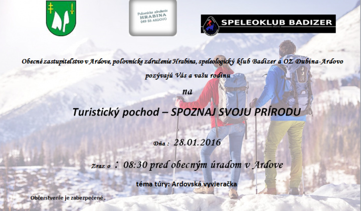 1. fotografia fotogalérie Podujatia v migroregióne / Turistický pochod v Ardove