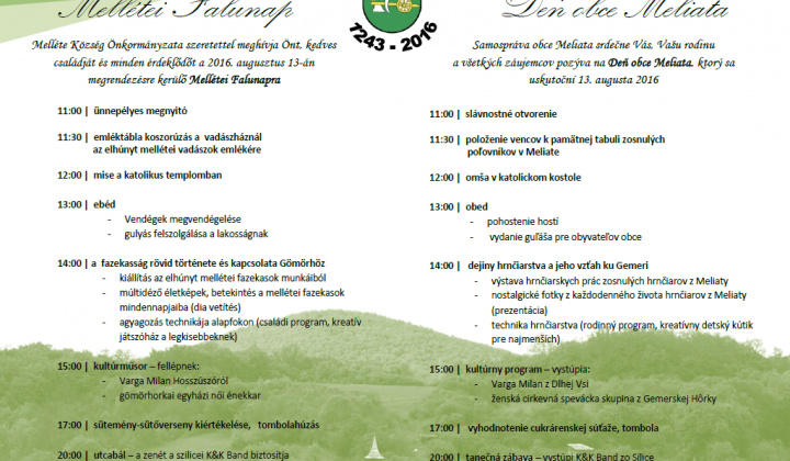 1. fotografia fotogalérie Podujatia v migroregióne / Deň obce Meliata