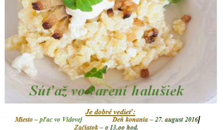 1. fotografia fotogalérie Podujatia v migroregióne / Haluškový festival vo Vidovej