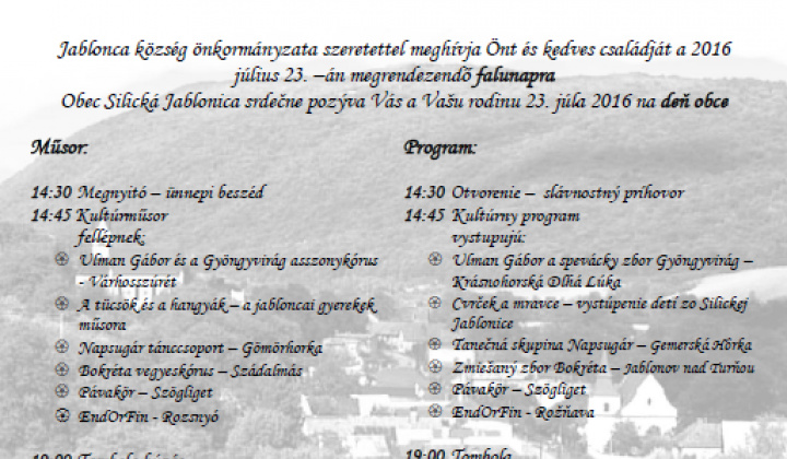 1. fotografia fotogalérie Podujatia v migroregióne / Dni obce Silická Jablonica