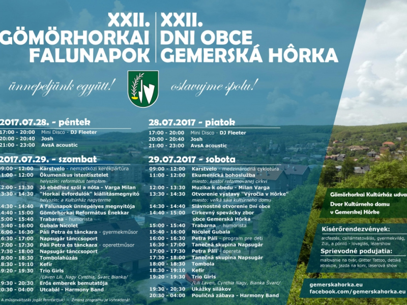 Dni obce Gemerská Hôrka - 2017