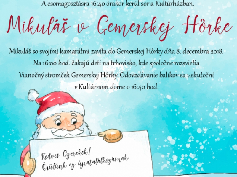 Podujatia v migroregióne / Gemerskohorský Advent 2018