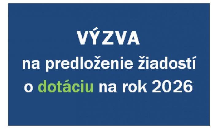 Fotka - Výzva na predloženie žiadosti o dotáciu z rozpočtu obce na rok 2026