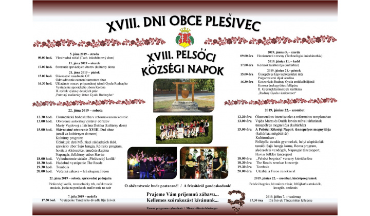 Fotka - XVIII. Dni obce Plešivec 2019