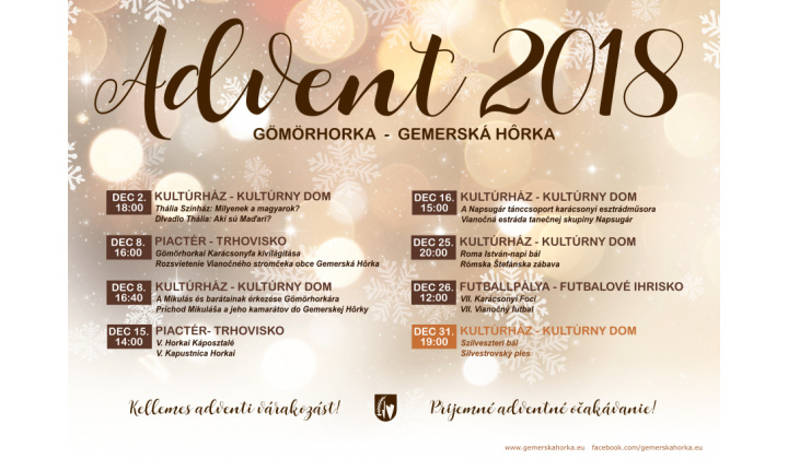 Fotka - Gemerskohorský Advent 2018